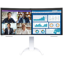 Eizo FlexScan EV3450XC-WT Ultrawide IPS HDR Curved Monitor 34.1" 3440x1440 QHD 61Hz 5ms