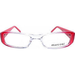 Marconi 845 C25 Γυναικείος Σκελετός Γυαλιών Οράσεως Κοκάλινος Κόκκινος Διαφανής