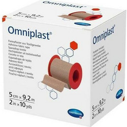 Hartmann Omniplast Αδιάβροχη Υφασμάτινη Επιδεσμική Ταινία 5cm x 9.2m