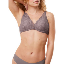 Triumph Body Make-Up Illusion Lace Σουτιέν για Βαθύ Ντεκολτέ με Ελαφριά Ενίσχυση με Μπανέλα Ανθρακί 10219710-3091