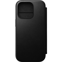 Nomad Modern Leather Folio Book Black (iPhone 16 Pro)