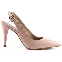 Stefania Γόβες Slingback Δερμάτινες με Τακούνι Στιλέτο Nude 714