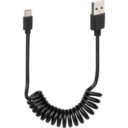 Lampa Spiral USB-A to USB-C 1m Black 38702
