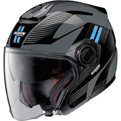 Nolan N40-5 Black Grey Light Blue 34 Κράνος Μηχανής Jet