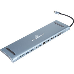Powertech BYL-2003U2 USB-C Docking Station με HDMI 4K PD Ethernet