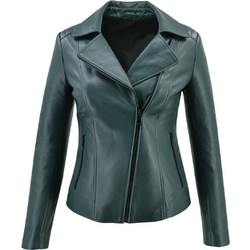 Leather 100 Γυναικείο Μπουφάν Δερμάτινο Κοντό Κυπαρισσί 07-W-B-068