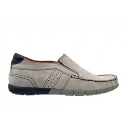 Boxer Ανδρικά Μοκασίνια Loafers Δερμάτινα Λευκά 21358-30-408