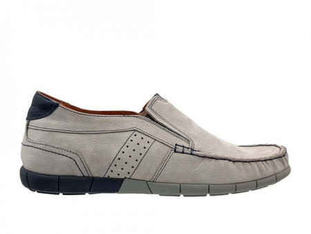 Boxer Ανδρικά Μοκασίνια Loafers Δερμάτινα Λευκά 21358-30-408