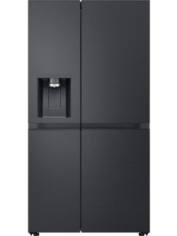 LG GSLE91EVAC Ψυγείο Ντουλάπα 461lt Full No Frost Υ179xΠ92.5xΒ73.5cm Μαύρο