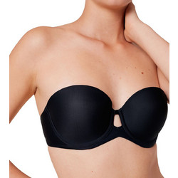 Triumph Pure Micro Σουτιέν Strapless με Ελαφριά Ενίσχυση με Μπανέλα Μαύρο 10217872-0004