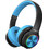 PowerLocus PLED Ασύρματα Bluetooth Παιδικά Ακουστικά On Ear Μαύρα Γαλάζια