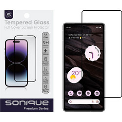 Sonique Hardy Glass Premium Tempered Glass Black (Google Pixel 7A)