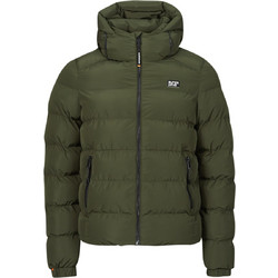 Superdry Hooded Sports Ανδρικό Μπουφάν Χειμωνιάτικο Puffer Χακί M5011905A-ZC3