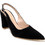 Smart Cronos Γόβες Suede Slingback με Χοντρό Ψηλό Τακούνι Μαύρες 6769