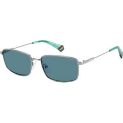 Polaroid Eyewear PLD6227/S/X 6LB/C3 Ανδρικά Γυαλιά Ηλίου Τετράγωνα Μεταλλικά Ασημί με Πράσινο Φακό