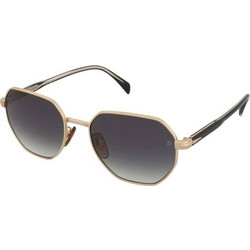 David Beckham DB1162/F/S Ανδρικά Γυαλιά Ηλίου Τετράγωνα Μεταλλικά Μαύρα με Μαύρο Φακό