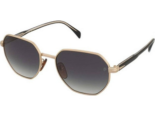David Beckham DB1162/F/S Ανδρικά Γυαλιά Ηλίου Τετράγωνα Μεταλλικά Μαύρα με Μαύρο Φακό