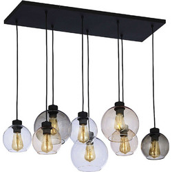 TK Lighting Cubus Κρεμαστό Φωτιστικό Οροφής Πολύφωτο Μαύρο 2834