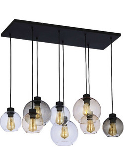 TK Lighting Cubus Κρεμαστό Φωτιστικό Οροφής Πολύφωτο Μαύρο 2834