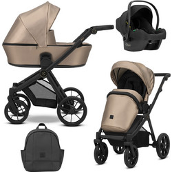 Kunert Brav Καρότσι Μωρού 3 σε 1 Cappucino Eco Black