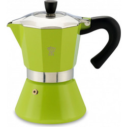 Pezzetti Aluminum Bellexpress Moka Μπρίκι Espresso 1Cup Πράσινο