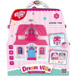 Zita Toys Διπλό Κουκλόσπιτο Βαλίτσα 005.505