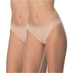 Apple Boxer Γυναικεία Slip με Δαντέλα Μπεζ 2Pack 0222300