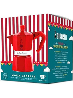 Bialetti Moka Express Rosso Winter Wonderland Μπρίκι Espresso 3Cups Κόκκινο