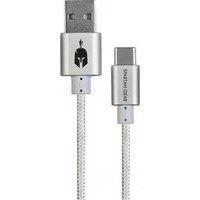 Spartan Braided USB-A to USB-C 2m White 5207011009601