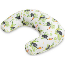 Sensillo Toucan Μαξιλάρι Θηλασμού Λευκό Πράσινο 60cm