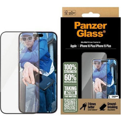 PanzerGlass Ultra-Wide Fit Tempered Glass (iPhone 16 Plus)