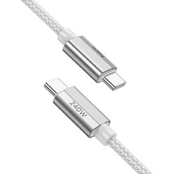 Hoco U134 Braided USB-C to USB-C 240W 1.8m Grey 6942007620086