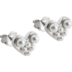 Silverline Γυναικεία Σκουλαρίκια Καρφωτά από Ασήμι 925 με Πέρλα 0130543601