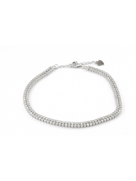 Silverline Γυναικείο Βραχιόλι Ριβιέρα από Ασήμι 925 με Ζιργκόν 0230430901