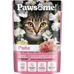 Pawsome Adult Light & Sterilised with Turkey in Sause 85gr