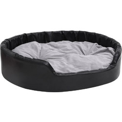 vidaXL Καναπές Κρεβάτι Σκύλου Μαύρος Γκρι 99x89cm 171256