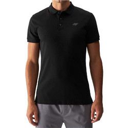 4F Ανδρική Αθλητική Μπλούζα Polo Μαύρη 4FWMM00TPTSM316-20S