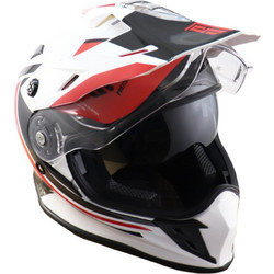 Str White Red Κράνος Μηχανής Motocross