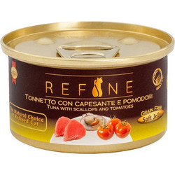 Refine Adult Grain Free with Tuna, Scallops & Tomatoes in Jelly 80gr