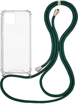 Sonique Armor Clear Back Cover Transparent / Dark Green (iPhone 12 Pro Max)