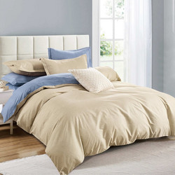 WhiteEgg Πάπλωμα Υπέρδιπλο 220x240 ΠΑΠ101-5 Εκρού Μπλε