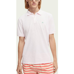 Scotch & Soda Ανδρική Μπλούζα Polo Κοντομάνικη Ροζ 166080-SC4785