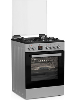 Thermogatz TGS 3980 IX Κουζίνα Ηλεκτρική 80lt με Εστίες Αερίου 60cm