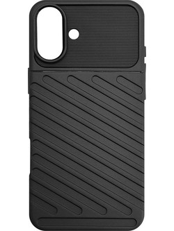 Powertech Thunder Back Cover Black (iPhone 16)