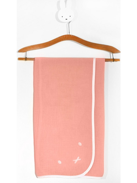 Miffy Des 62 Πάνα Αγκαλιάς από Μουσελίνα Σομόν 80x80cm