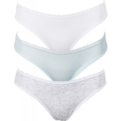 Gsecret Βαμβακερά Γυναικεία Slip με Δαντέλα 3Pack 3P9422-20784