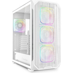 Sharkoon AK5M White Gaming Midi Tower Κουτί Υπολογιστή RGB με Πλαϊνό Παράθυρο