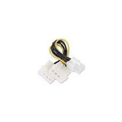 Gembird CC-PSU-6 Καλώδιο Τροφοδοσίας 6-Pin PCIe Male to 2 x 4-Pin Molex Male 0.15m Multicolor