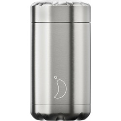 Chilly's Δοχείο Φαγητού Θερμός Inox 500ml Ασημί