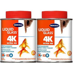 Mercola Liquid Glass 4K 1896 Ρητίνη Υγρού Γυαλιού 2 Συστατικών 24kg